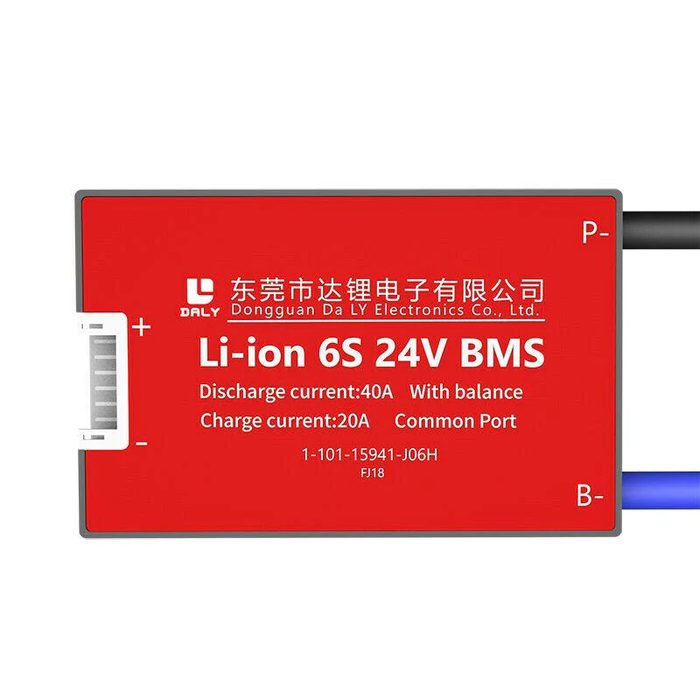 Smart BMS Li-ion 6s 24V 40A