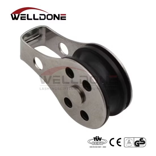 Stainless Steel Single Wheel Pulley with Nylon Sheaves