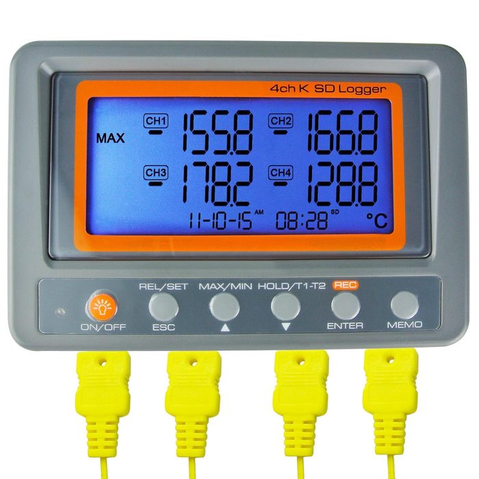 4-Channel Thermocouple Temperature Meter