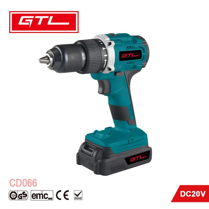 18V Power Brushless Cordless Drill with 2 Variable Speed 1/2'' Keyless Chuck (CD028)
