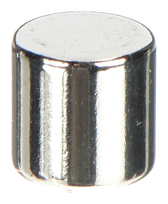 Neodymium Rare Earth Disc Magnet, 1/4 in Outside Dia
