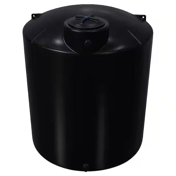 3000 Gal. Black Polyethylene Vertical Water Storage Tank