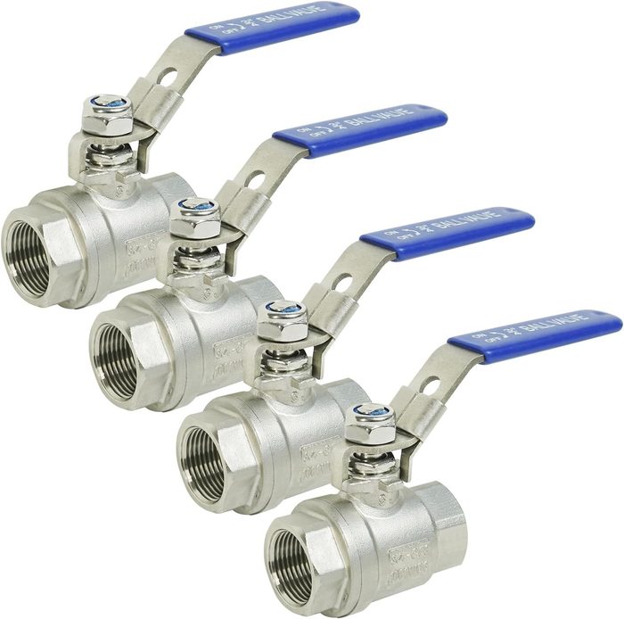 4" Stainless Steel Butterfly Valve with Handle