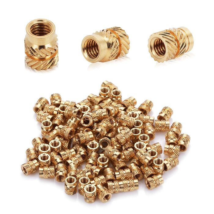 M3 Heat Set Inserts 3D Printing Brass Nuts Knurled Twill Thread Nut Inserts
