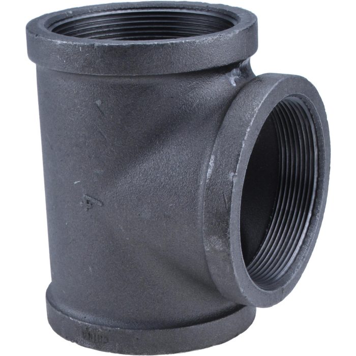 Black Pipe Tee Fitting
