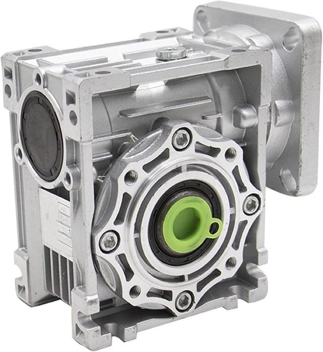 Worm Gear Reducer Versatile Speed Ratio 1:10 Small Gearbox Square Type Accurate Durable Stepper Motor Compact for Stepper Servo Motor RV040