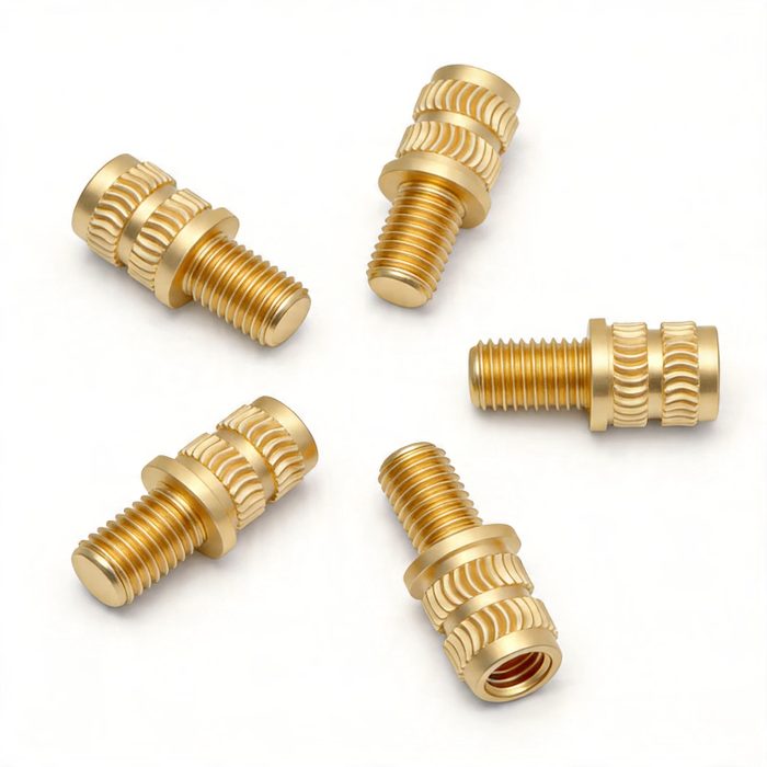 Brass Knurled Threaded Inserts for Plastic