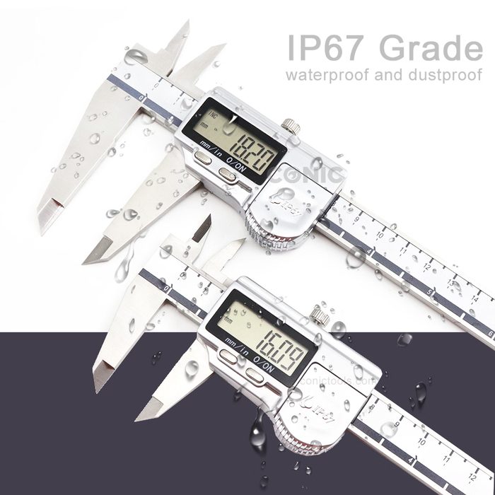 IP67 Waterproof Digital Caliper 200mm 0.01mm Accuracy