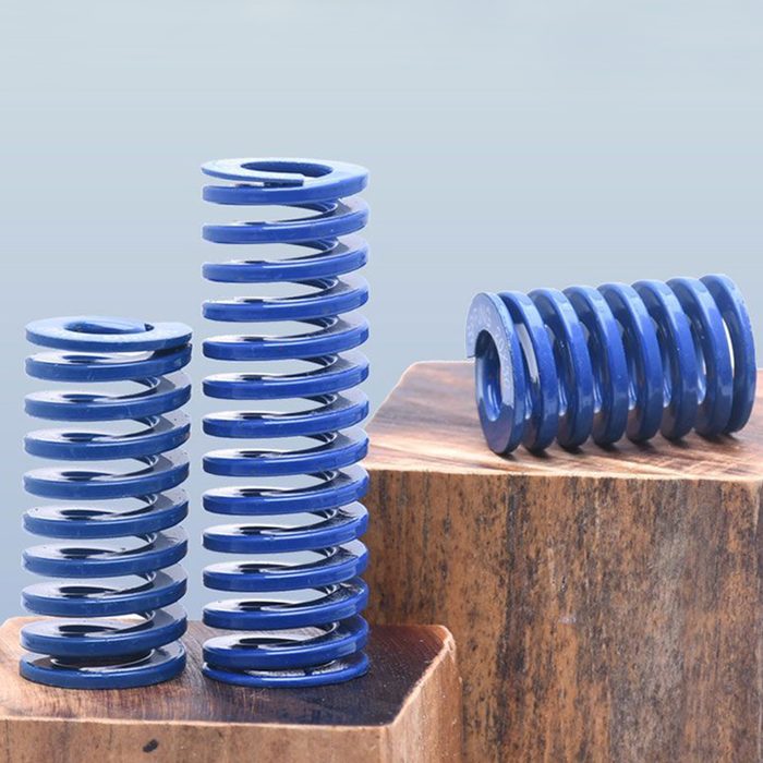 Light load Die Mold Spring Alloy Steel Blue Compression Spring