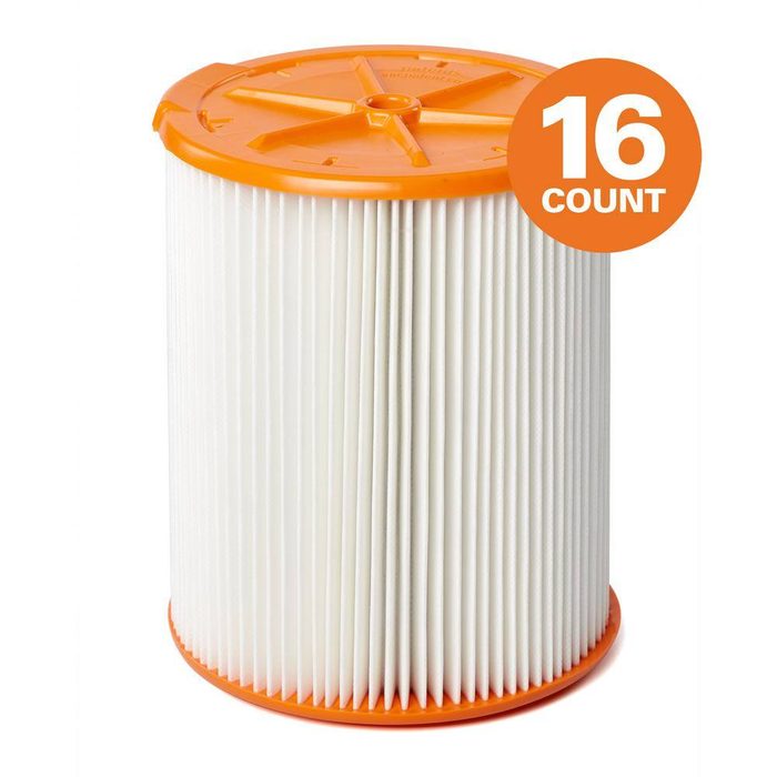 HEPA White Vacuum Filter For 6 Gallons and Up