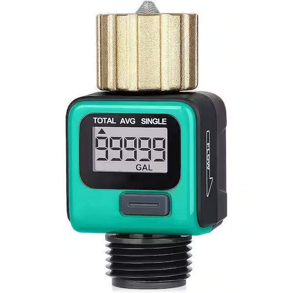 Water Flow Meter with Brass Inlet Metal Thread