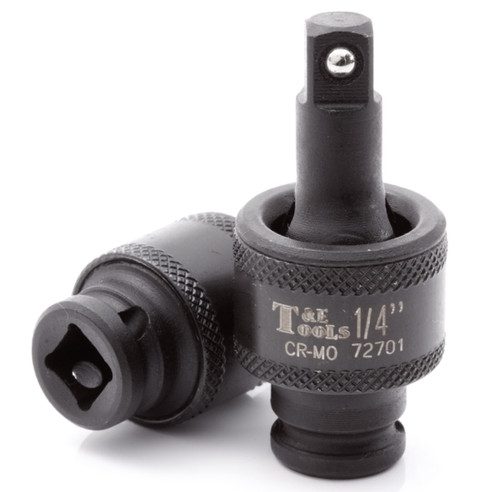 11mm x 1/4" Drive 6 Pt Full Polish Universal Joint Hand