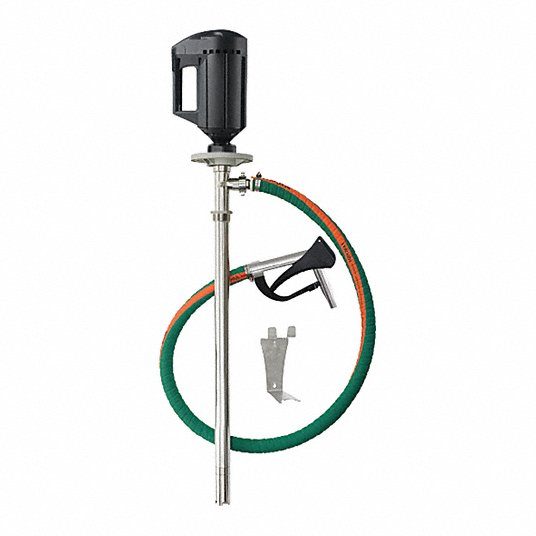 Electric Drum Pump with Hose & Nozzle, 1 1/3 hp