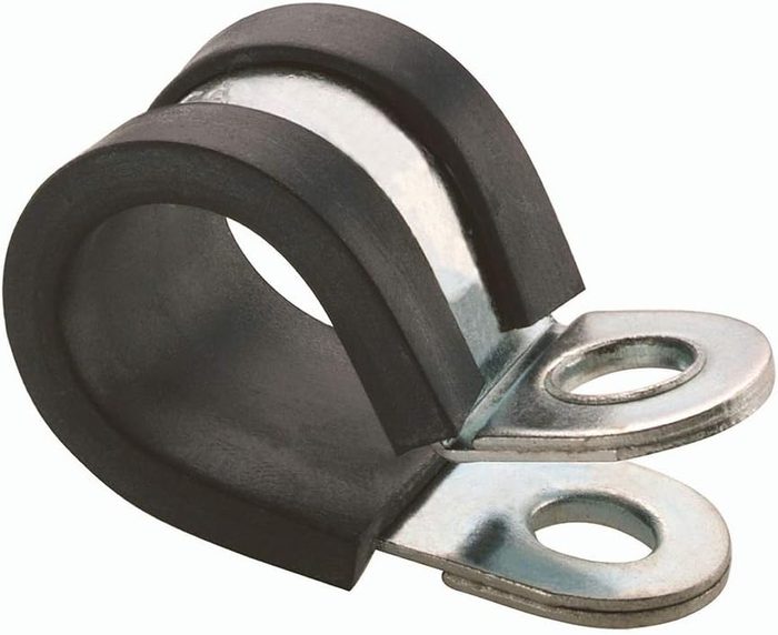 Rubber Lined P Clip Cable Mounting Hose Pipe Clamp