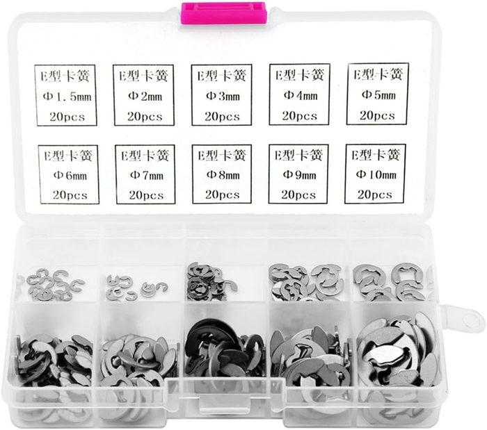 E clip Assortment Set 1.5mm to 10mm