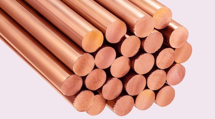 Chrome Copper Round Rod