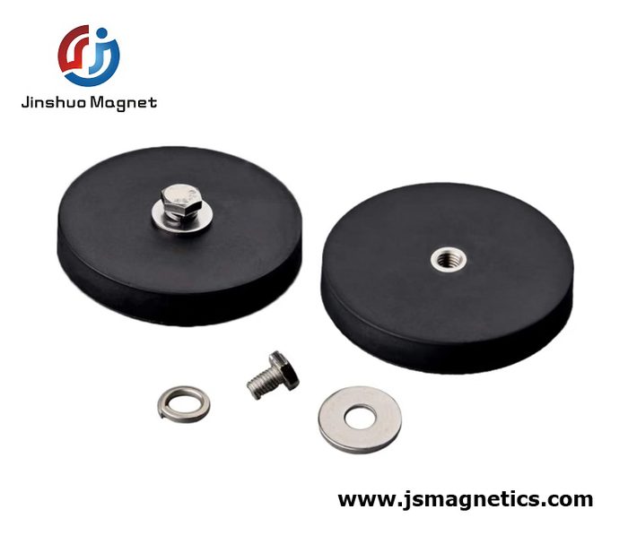 66mm Rubber Coated Neodymium Pot Magnet
