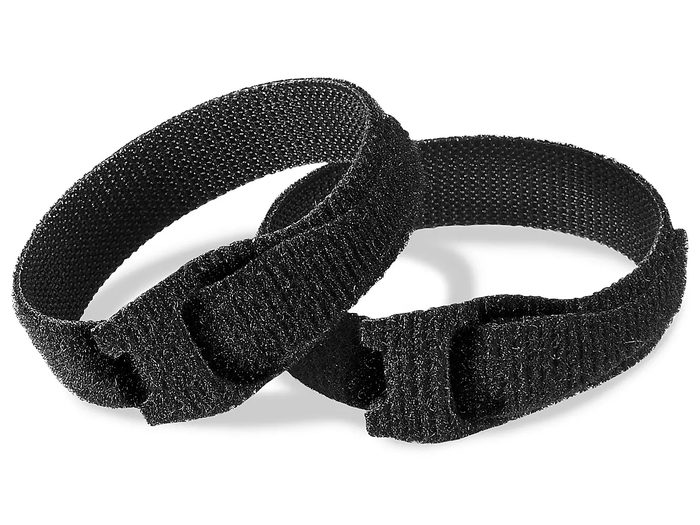 Velcro® Brand Cable Ties, 3/4 x 8", Black