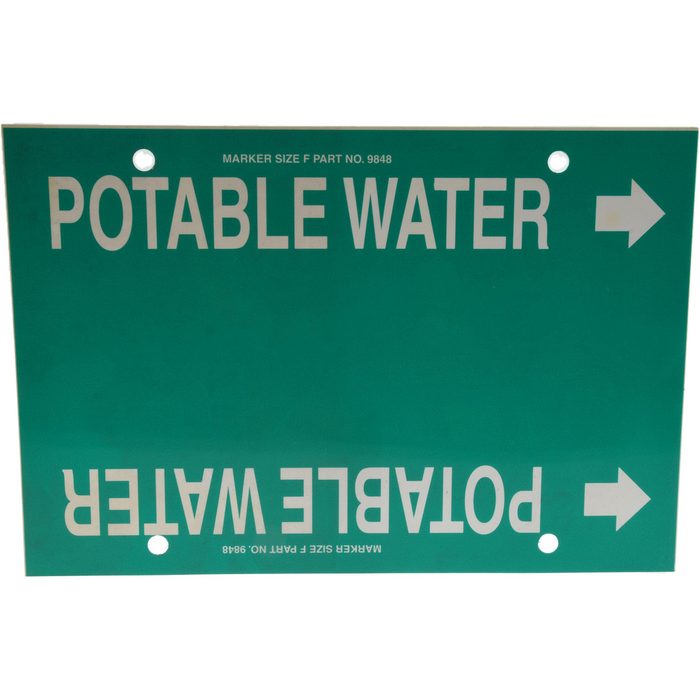 Pipe Marker Potable Water Magnet
