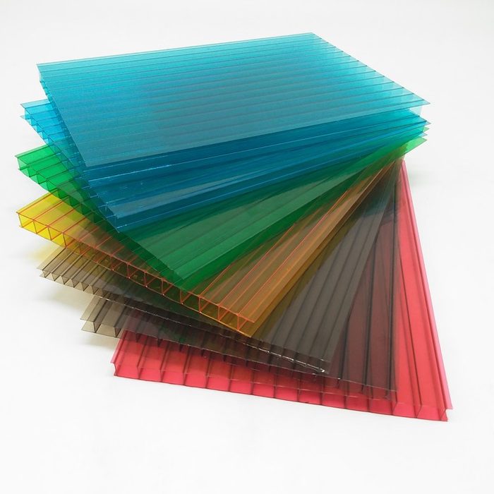 Hollow PC Polycarbonate Sheet, Colorful Multiwall UV Protection