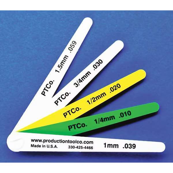 Feeler Gauge, 0.157 In Thick, 4 In L Blade