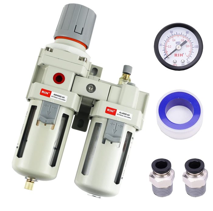 Pneumatic Filter and Air Pressure Regulator Lubricator