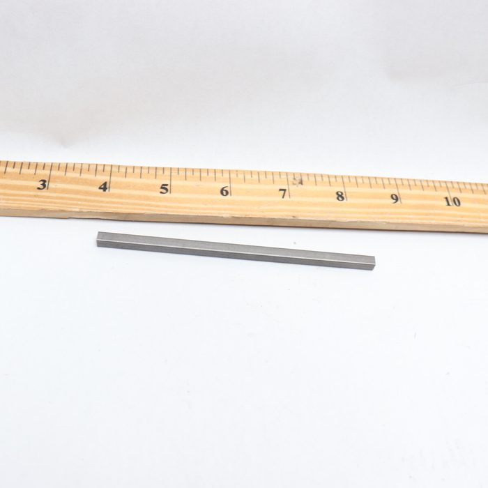 1" x 1" x 1" Grade 1018 Plain Undersized Form B Machine Key