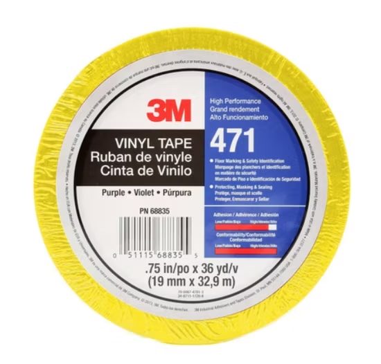 471 Vinyl Tape Single Adhesive for Floor Marking