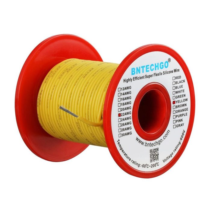 Silicone Wire 22 AWG Super Flexible Tinned Copper