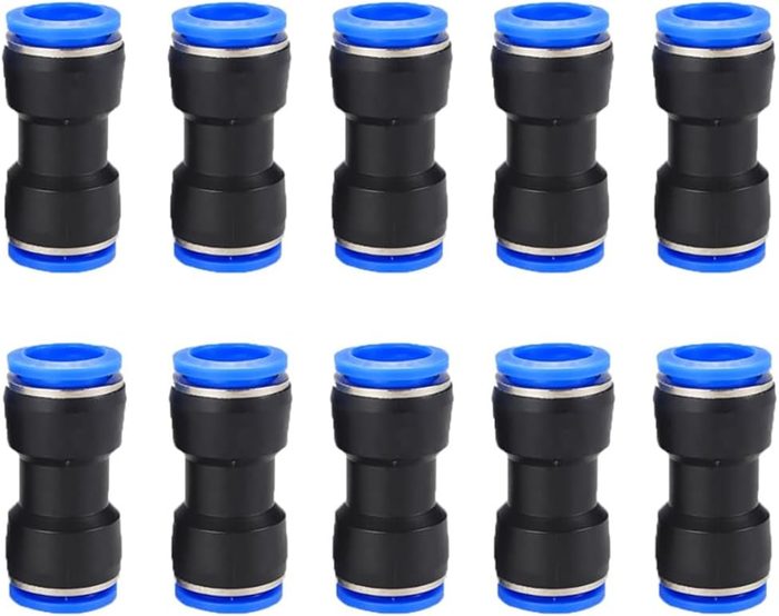 1/2" OD Pneumatic Air Line Quick Push Lock Adapter
