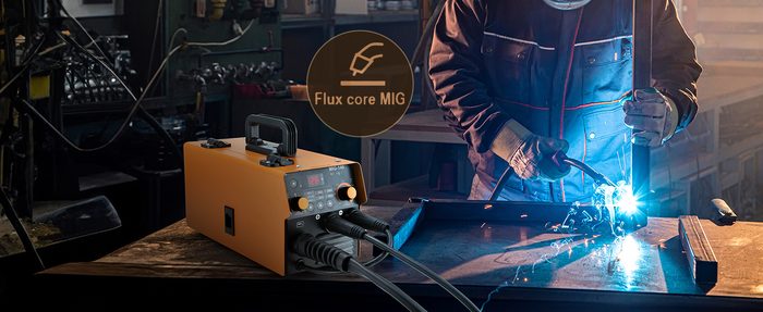 Mig No Gas Flux Wire Welding Machine Mig-130x 110v