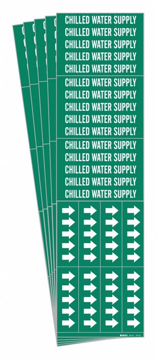 Chilled Water Supply Pipe Marker