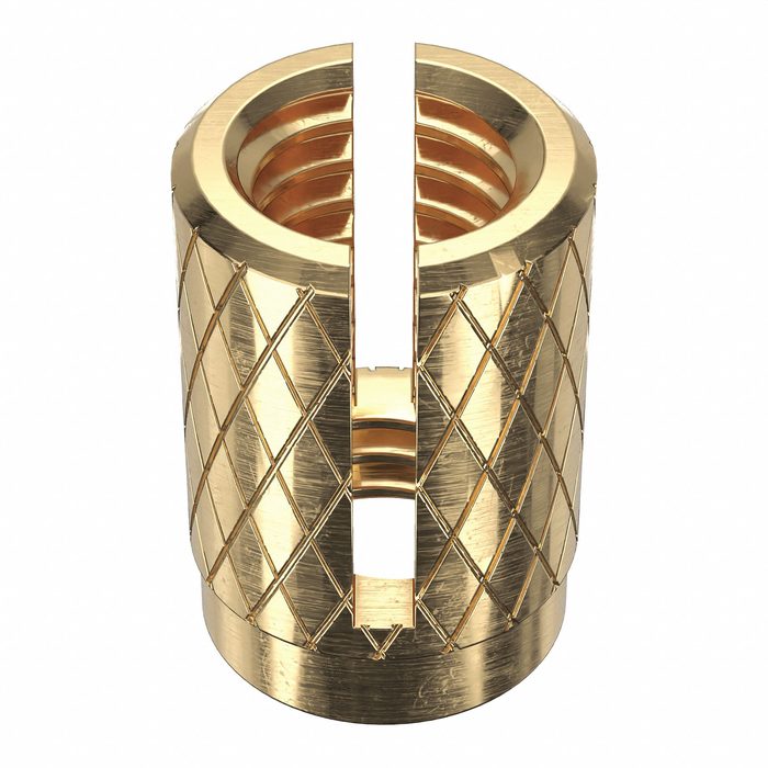 M5-0.8 Brass Flush Design Press Insert for Plastic