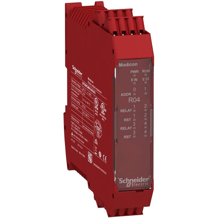 Expansion module, Modicon MCM, 4 safety relay outputs