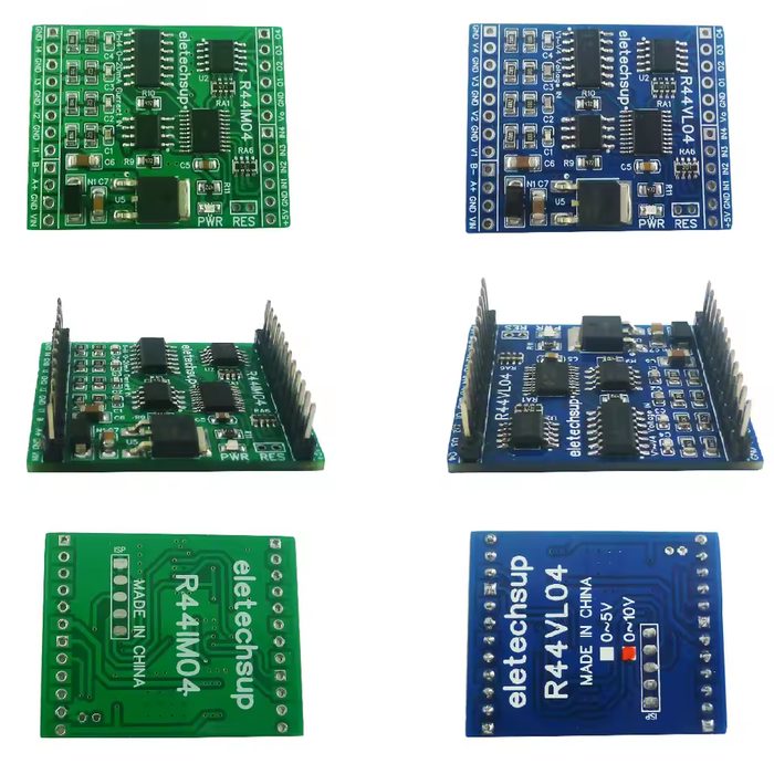 12CH 12V 24V RS485 Analog Digital IO Module 4AI-4DI