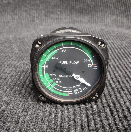 Dual Fuel Flow / Fuel Pressure Gauge PA23 PA32 PA34