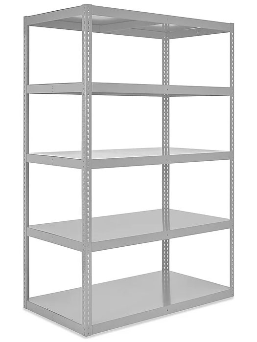 Heavy-Duty Steel Shelving, 60 x 36 x 96"