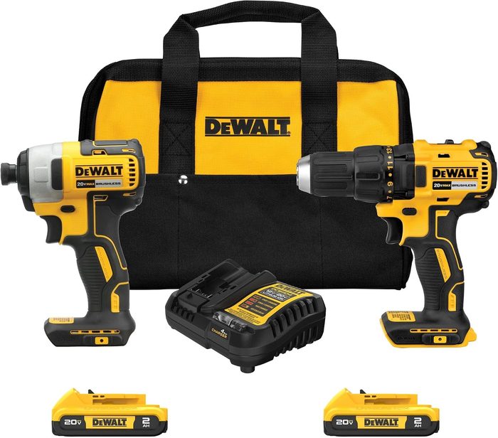 2 Tools, Drill/Impact Driver, Cordless Combination Kit