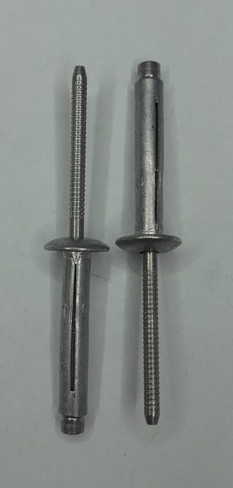 Structural Rivet, Aluminum, Grip Range 0.375"-0.562", Hole Diameter 0.204"-0.209"