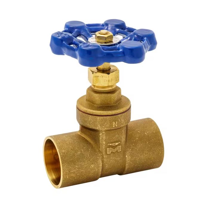 1 in. Brass C x C Compact-Pattern Gate Valve