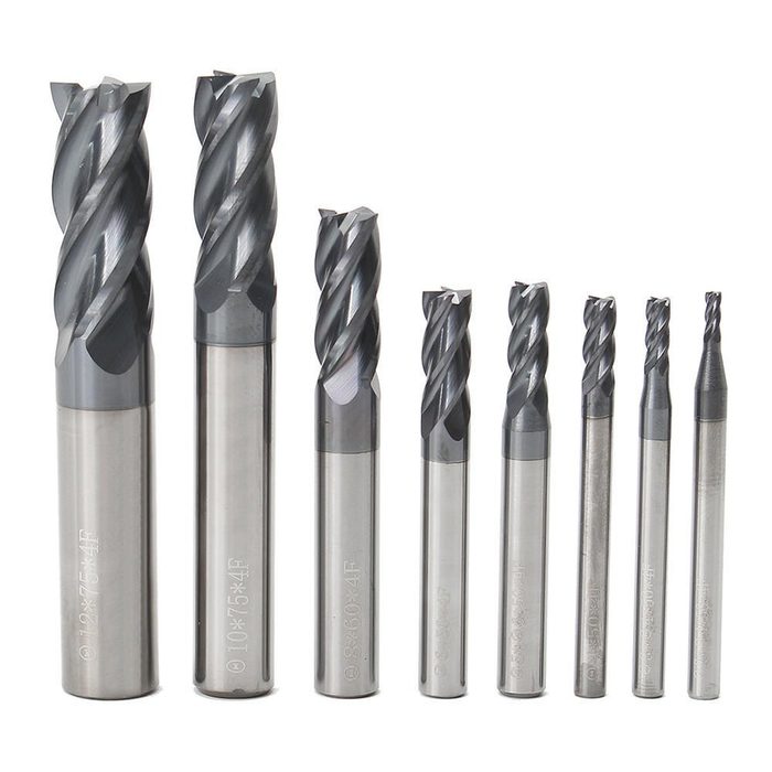 17mm Cutting Length 4mm Cutter Dia Solid Carbide End Mill