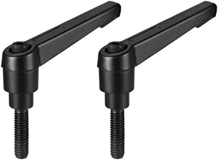 Adjustable Clamping Lever Thread Push Button Ratchet Male Threaded Stud Knobs Locking Rotating Screw Handles Quick Release Bolt