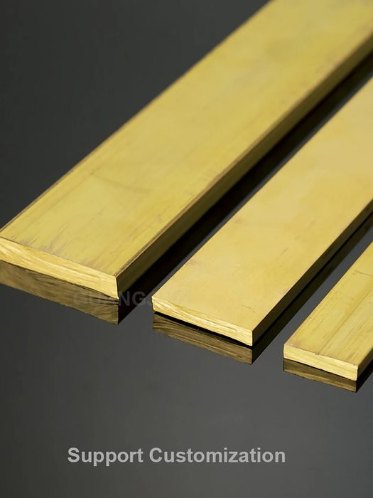 Brass Flat Bar 5mm x 5mm x 5.91 inch / 150mm Long