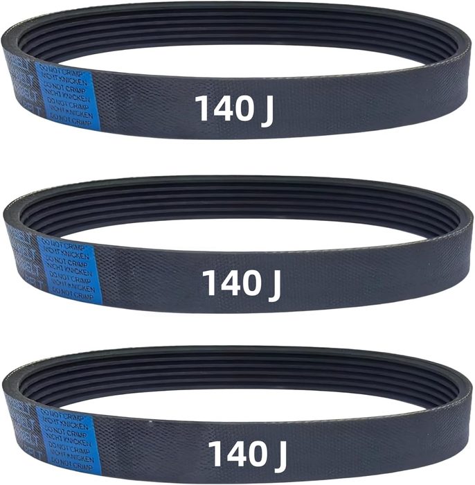 ANSI Poly-V Belt 140J6, J Tooth Profile, 6 Ribs