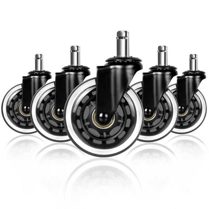3" Heavy Duty Dual Wheel Hard Floor Caster Set
