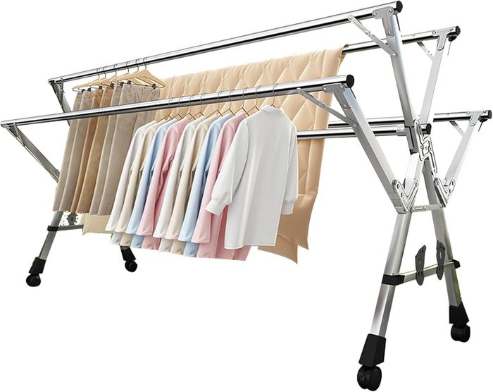 Movable Clothes Drying Rack