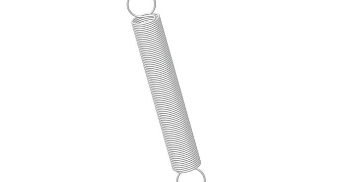 Die Spring, Closed and Ground End, 1.25 in OD