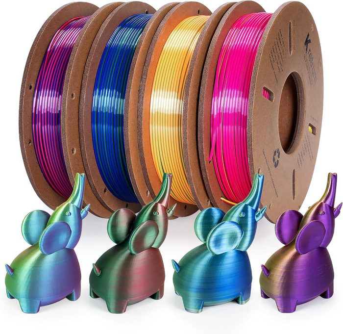 1.75 mm 3D Printer Filament PLA Silk Multicolor