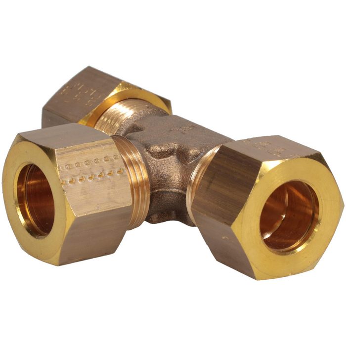 16mm OD Union Tee Compression Tube Fitting