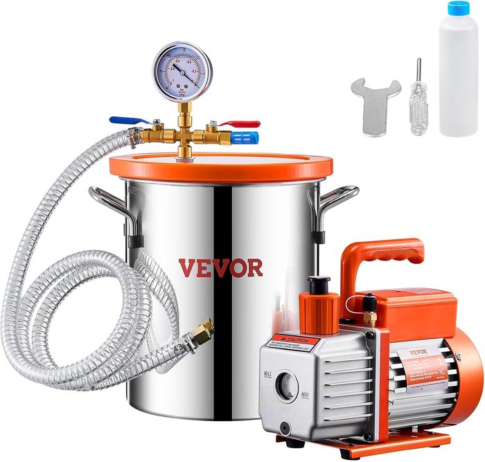 3 Gal. Vacuum Chamber and 3.5 CFM Pump Kit, Single
